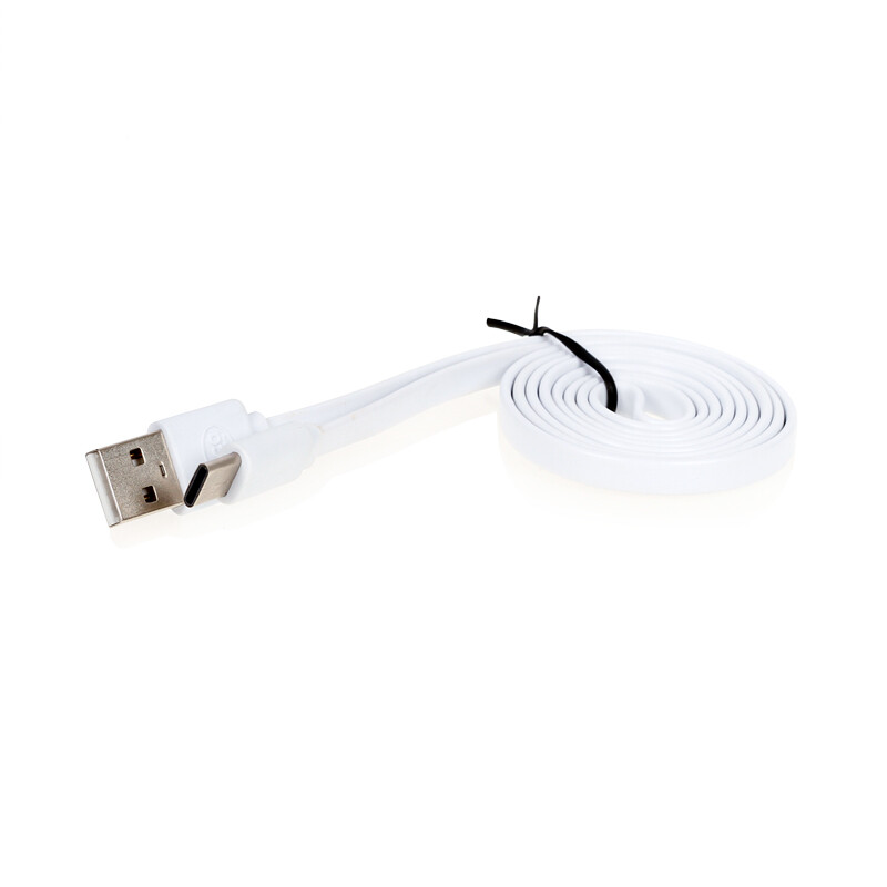 Кабель сверхплоский USB Type C 1м белый ALCA, шт. — фото 2