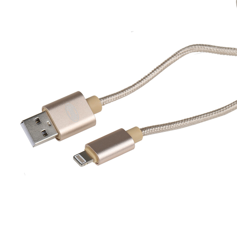 Кабель Премиум Lightning USB 2.0 DATA Transfer 480 mb/s 2M Золотой HEYNER, шт. — фото 3